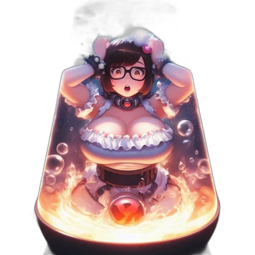 robot, food, jewelry, staff, concept art, fantasy art, anime, pixel art transparent PNG cut-out