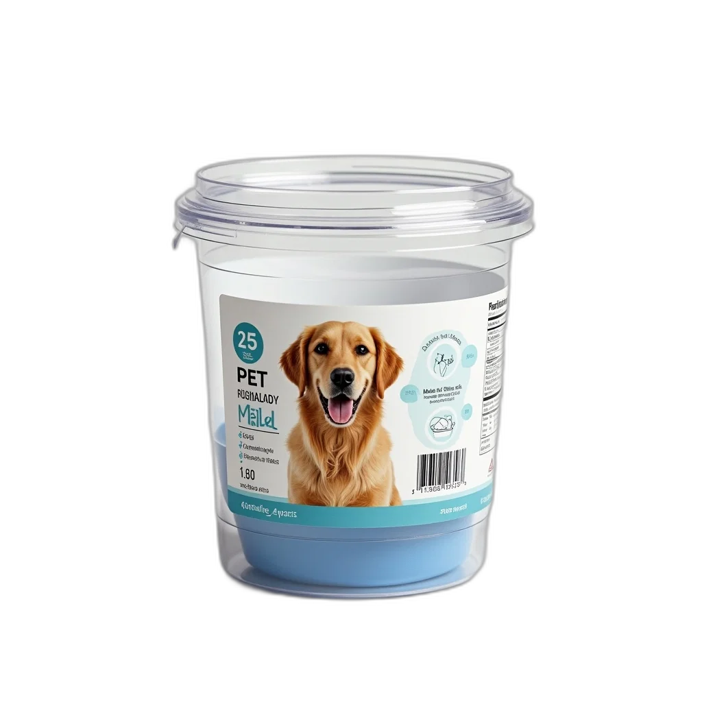 animal, 3d render, photorealistic, blue, transparent, plastic, container, lid transparent PNG cut-out