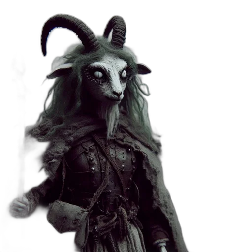 mask, creature, staff, dragon, concept art, 3d render, fantasy art, photorealistic transparent PNG cut-out