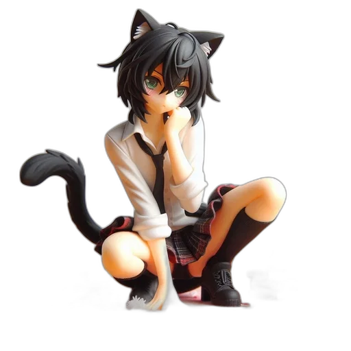 animal, staff, creature, pixel art, anime, concept art, photorealistic, monochrome transparent PNG cut-out