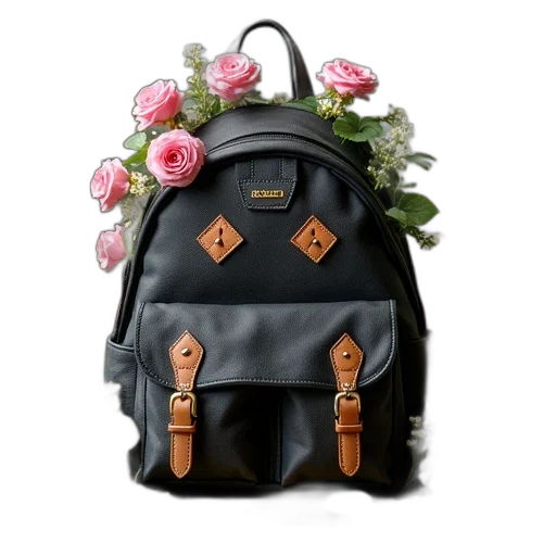 jacket, flower, photorealistic, 3d render transparent PNG cut-out
