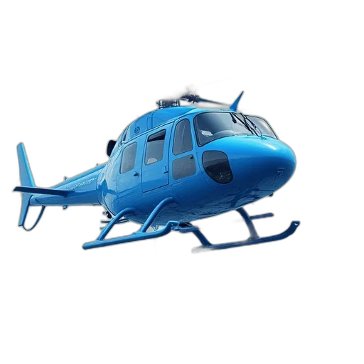 3d render, blue, bell, helicopter, carrying, large, amount, water transparent PNG cut-out
