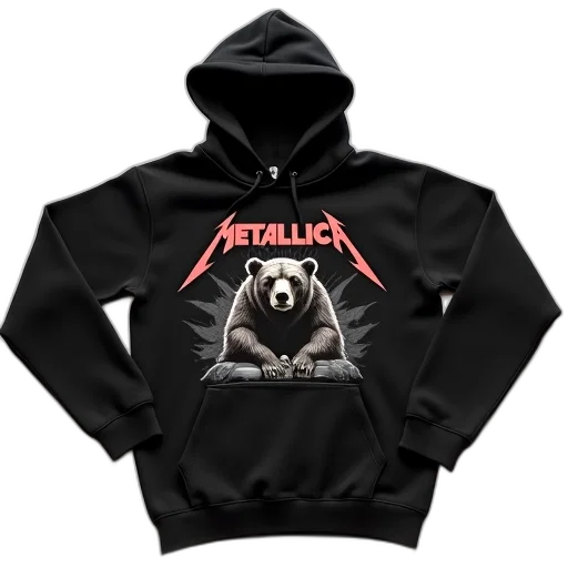 jacket, animal, black, hoodie, graphic, design, featuring, band transparent PNG cut-out
