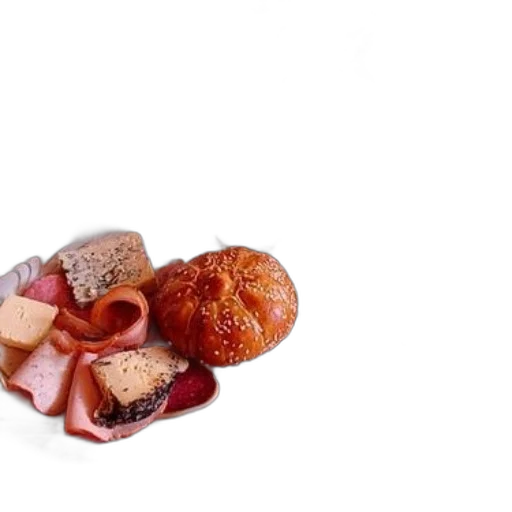 food, crown, jewelry, 3d render, table, plates, including, bread transparent PNG cut-out