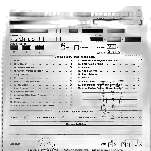 staff, patient, historical, profile, form, various, fields, filled transparent PNG cut-out