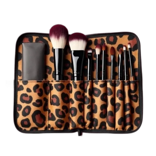 pieces, makeup, brush, set transparent PNG cut-out