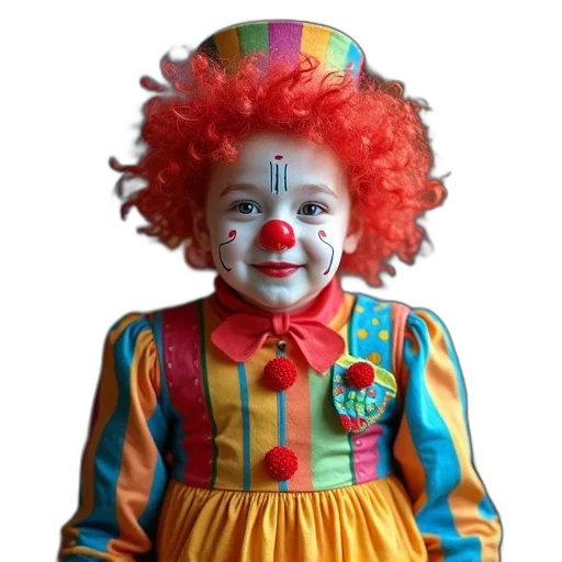 face, mask, creature, animal, photorealistic, 3d render, clown, cosplay transparent PNG cut-out