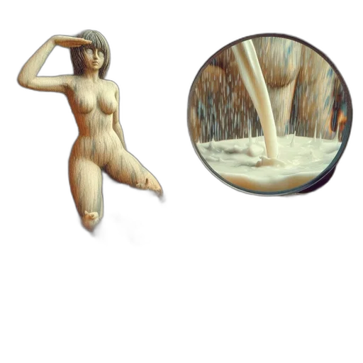 creature, concept art, oil painting, pixel art, fantasy art, forest, underwater, beach transparent PNG cut-out