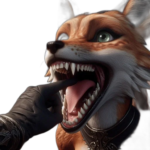 animal, concept art, 3d render, photorealistic, fantasy art, detailed, fox, human-like transparent PNG cut-out