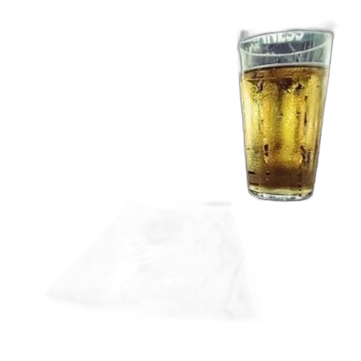 food, bottle, jacket, glass, beer, sits, table, menu transparent PNG cut-out