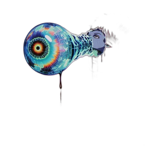 umbrella, weapon, creature, animal, watercolor, concept art, fantasy art, photorealistic transparent PNG cut-out