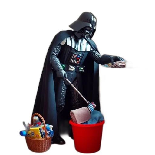 food, robot, staff, pixel art, concept art, 3d render, photorealistic, outer space transparent PNG cut-out