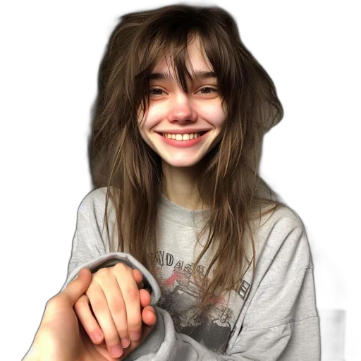 face, hair, creature, jacket, photorealistic, anime, cartoon, oil painting transparent PNG cut-out