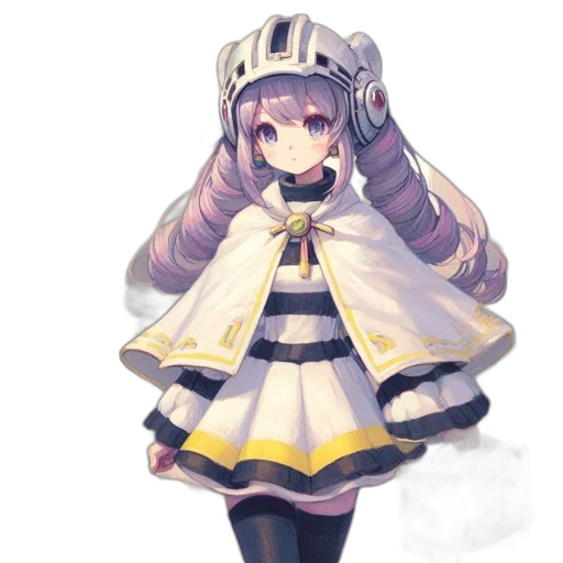 staff, dress, robot, hat, pixel art, concept art, anime, fantasy art transparent PNG cut-out