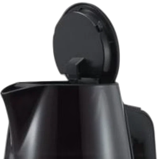 bottle, crown, hat, robot, 3d render, black, electric, kettle transparent PNG cut-out