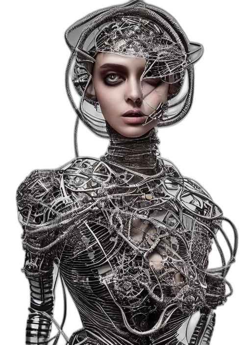 robot, jewelry, mask, crown transparent PNG cut-out