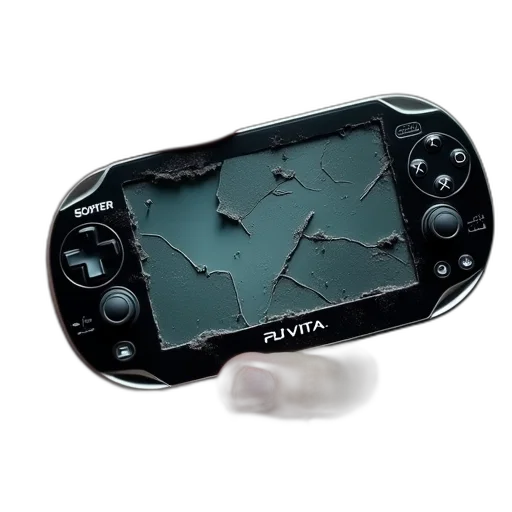 weapon, 3d render, broken, sony, playstation, vita, someone, hand transparent PNG cut-out