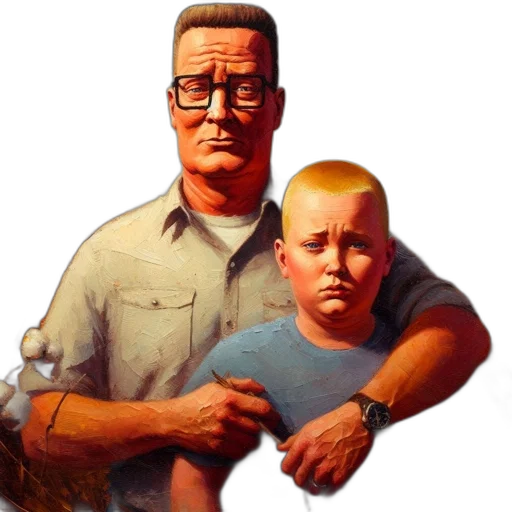 face, photorealistic, oil painting, concept art, comic book art, two, men, stand transparent PNG cut-out