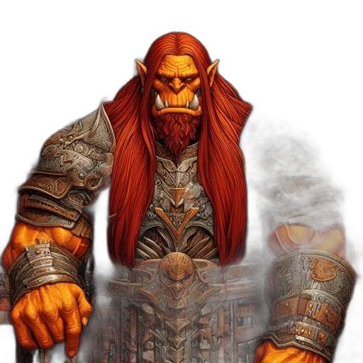 mask, fantasy art, concept art, comic book art, photorealistic, imposing, armored, orc transparent PNG cut-out