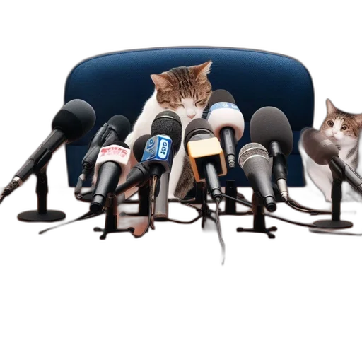 staff, animal, comical, twist, press, conference, features, two transparent PNG cut-out