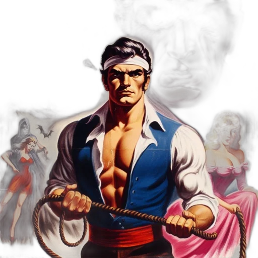 staff, comic book art, concept art, fantasy art, pixel art, fog, vintage, poster transparent PNG cut-out