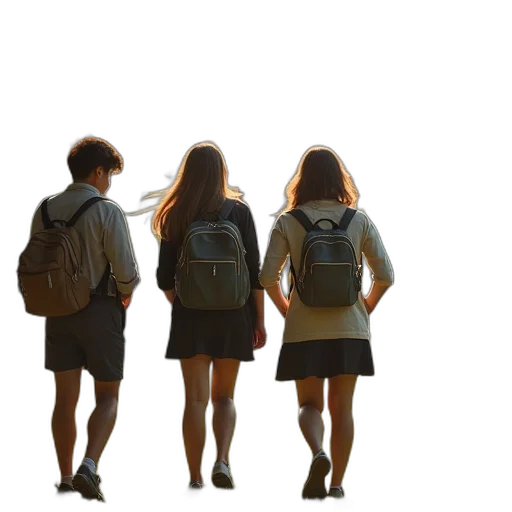 jacket, dress, staff, 3d render transparent PNG cut-out