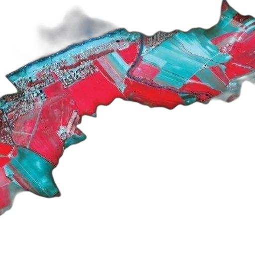 weapon, sword, dragon, umbrella, vaporwave, concept art, 3d render, red transparent PNG cut-out
