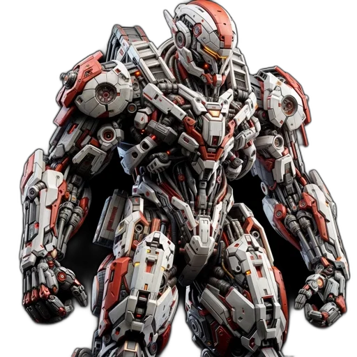 robot, weapon, concept art, 3d render, photorealistic, comic book art, highly, detailed transparent PNG cut-out
