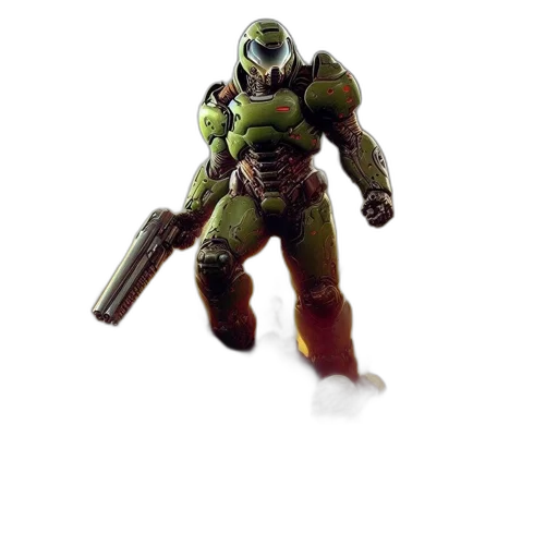 robot, weapon, creature, staff, 3d render, concept art, comic book art, pixel art transparent PNG cut-out