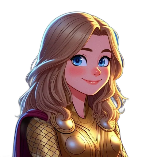 crown, face, comic book art, fantasy art, cartoon, pixel art, golden, elegantly transparent PNG cut-out