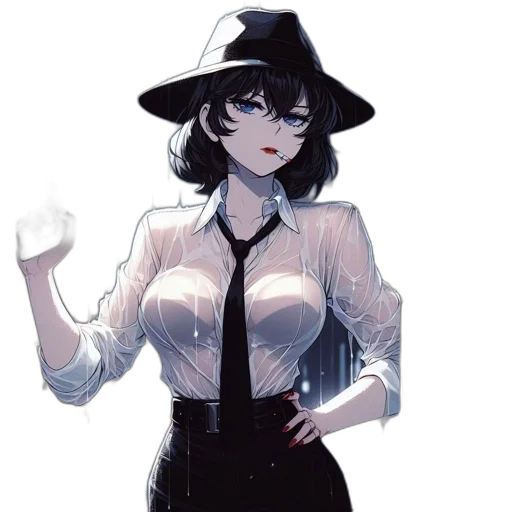 hat, dress, staff, jacket transparent PNG cut-out