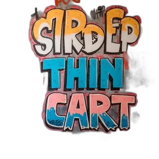3d render, concept art, comic book art, cartoon, wall, covered, grafitti, other transparent PNG cut-out