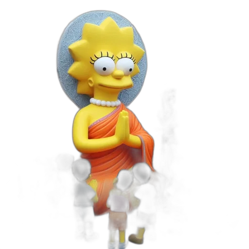 mask, staff, creature, 3d render, concept art, cartoon, photorealistic, outer space transparent PNG cut-out
