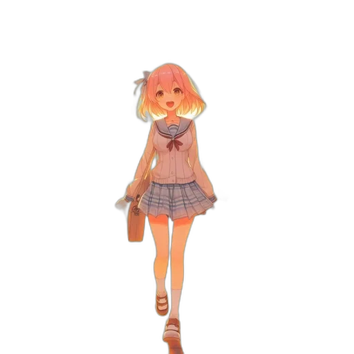 dress, staff, creature, robot, concept art, anime, 3d render, watercolor transparent PNG cut-out