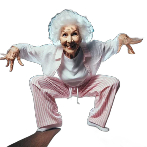 dress, staff, creature, photorealistic, 3d render, concept art, elderly, woman transparent PNG cut-out