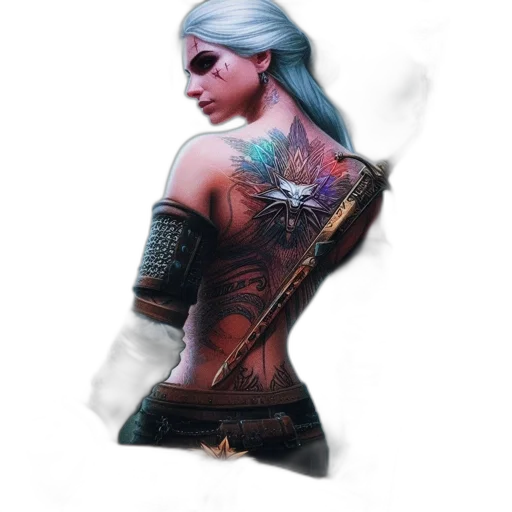 staff, dress, sword, weapon, fantasy art, concept art, photorealistic, comic book art transparent PNG cut-out