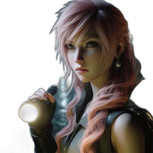jewelry, staff, weapon, face, fantasy art, concept art, photorealistic, cyberpunk transparent PNG cut-out