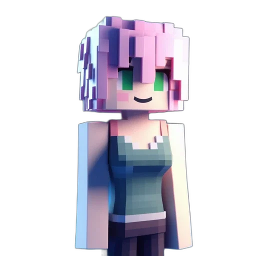 robot, creature, staff, weapon, 3d render, pixel art, anime, concept art transparent PNG cut-out