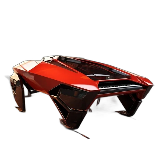 car, furniture, robot, weapon, 3d render, concept art, photorealistic, cyberpunk transparent PNG cut-out