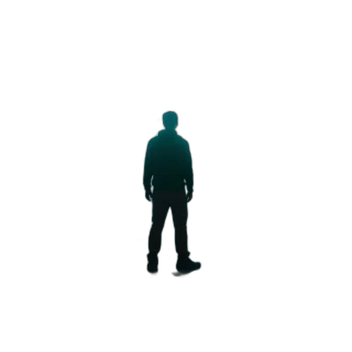 jacket, robot, staff, face, pixel art, 3d render, concept art, photorealistic transparent PNG cut-out