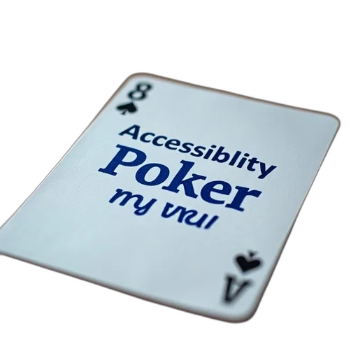 wooden, table, blue, text, overlay, reads, accessibility, poker transparent PNG cut-out