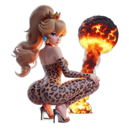 dress, concept art, fantasy art, anime, pixel art, fire, animated, female transparent PNG cut-out