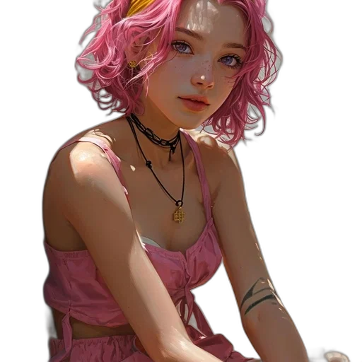 jewelry, dress, face, creature, fantasy art, concept art, photorealistic, oil painting transparent PNG cut-out