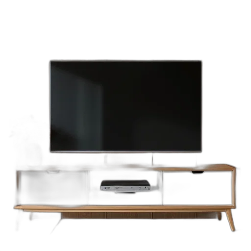 furniture, 3d render, concept art, photorealistic, earth tones, modern, flat-screen, mounted transparent PNG cut-out