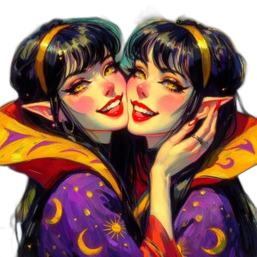 mask, fantasy art, comic book art, oil painting, concept art, colorful, neon, red transparent PNG cut-out