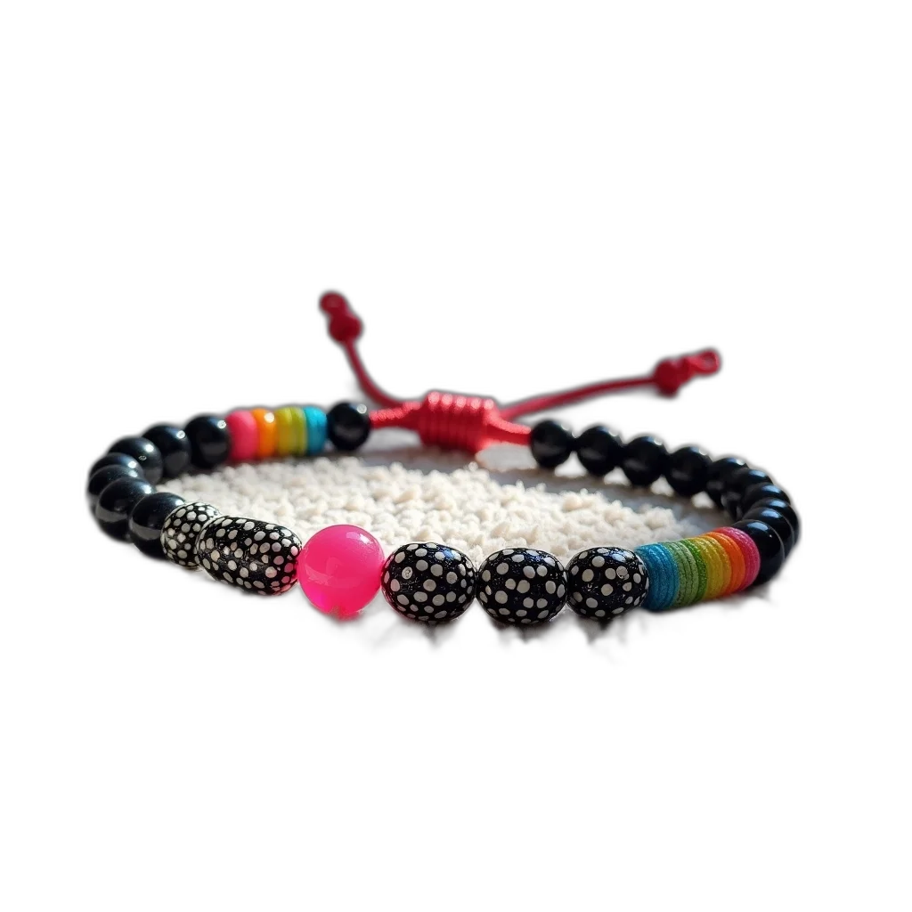 jewelry, crown, hat, staff, 3d render, colorful, multicolored, beaded transparent PNG cut-out