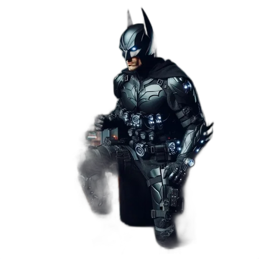 concept art, comic book art, 3d render, individual, dressed, armored, suit, resembling transparent PNG cut-out