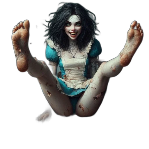 creature, concept art, fantasy art, comic book art, photorealistic, whimsical, dark-toned, scene transparent PNG cut-out