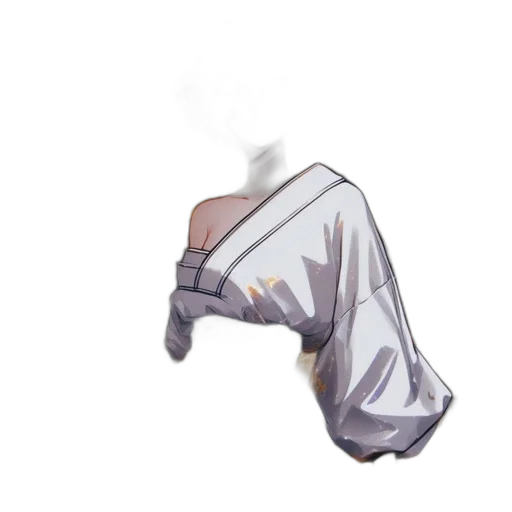 jacket, dress, mask, staff, concept art, pixel art, vaporwave, anime transparent PNG cut-out