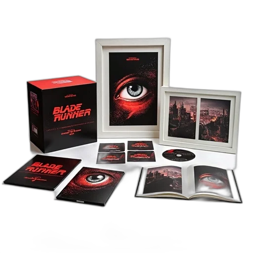 red, collection, items, related, movie, blade, runner, displayed transparent PNG cut-out